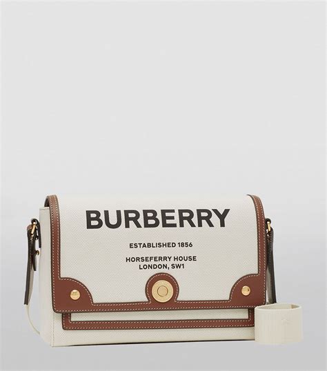 burberry black note bag|BURBERRY Canvas Horseferry Print Note Crossbody Bag Grey Black .